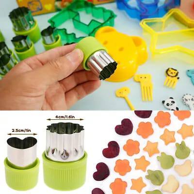 SET DE CORTADORES  PARA SANDWICH Y FRUTA PARA NIÑOS