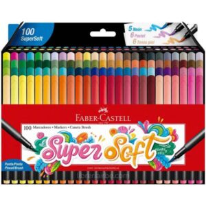 Marcadores Super Soft Punta Pincel Faber - Castell