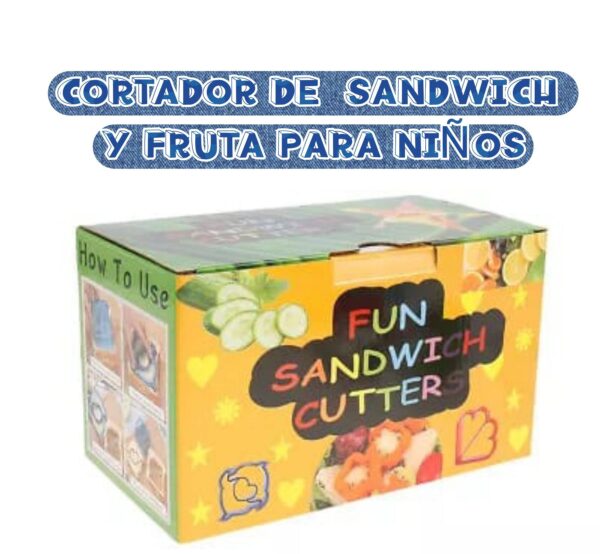 SET DE CORTADORES  PARA SANDWICH Y FRUTA PARA NIÑOS