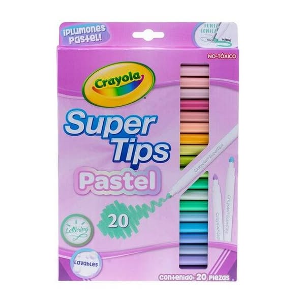 Plumones Supertips (Pastel)