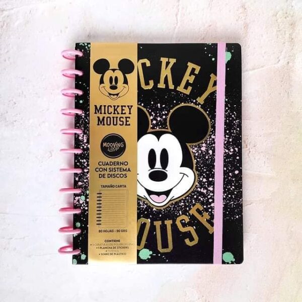 NUEVAMENTE  ️CUADERNO DE DISCOS MICKY MOUSE DE MOOVING