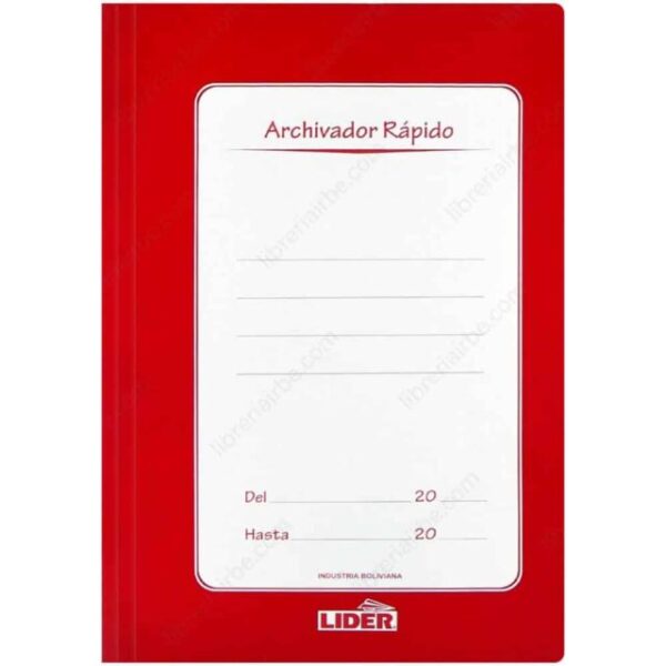 Archivador Rápido, con Fastener de Metal, LIDER, Tamaño Oficio