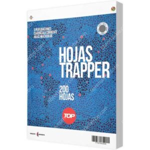 Paquete 200 Hojas Trapper de 3 Perforaciones con Cuadrícula 5 mm Tamaño Carta TOP – Gris
